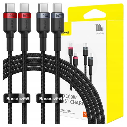 Baseus Kabel USB-C do USB-C 100W 2 szt. z opakowaniem