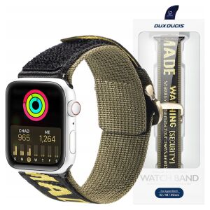 Dux Ducis Strap (Outdoor Version) pasek Apple Watch Ultra, SE, 9, 8, 7, 6, 5, 4, 3, 2, 1 (49, 45, 44, 42 mm) nylonowa opaska bransoleta żółta 127112701 - Pasek do inteligentnego zegarka