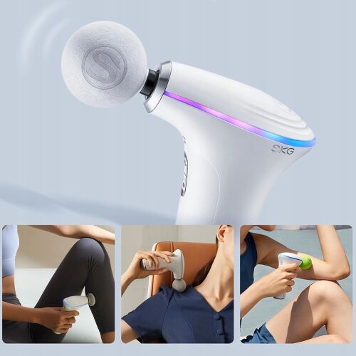 SKG Massagepistole im Einsatz Collage