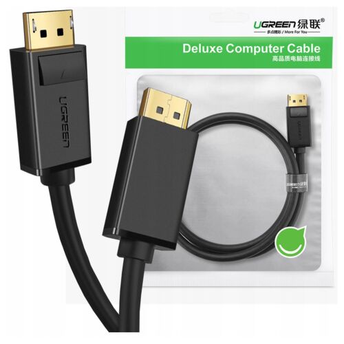 Ugreen jednokierunkowy kabel z DisplayPort na HDMI 4K 30 Hz 32 AWG 1,5 m czarny (DP101 10239) 127125769