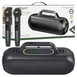 Difuzor karaoke wireless Acefast K1 cu 2 microfoane - negru 127134221 - ACEFAST