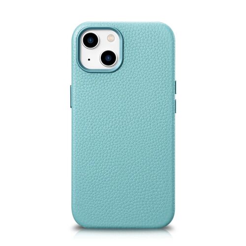 Icarer Case Bőr Tok Magsafe-Hoz Iphone 14+ Zöld
