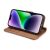 Icarer Case Cover Bőr Tok Iphone 14+ Barna 140796546