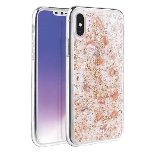 Uniq Lumence Clear Tok Iphone Xs Max Rózsaszín-Arany Tokhoz