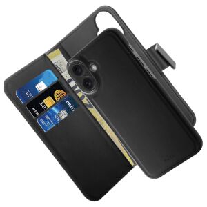 Puro Eco Bőr Pénztárca Tok iPhone 16-hoz MagSafe-fel - Fekete - Puro