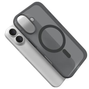 Puro Daylight Fekete Szilikon MagSafe Tok iPhone 16 Plus-hoz - Puro