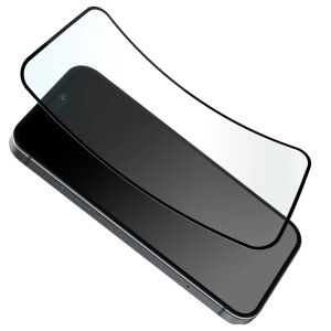 Puro Hybrid Glass képernyővédő iPhone 16 Plus/15 Pro Max készülékhez, rugalmas üveg felhelyezése - Puro