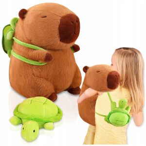 Kapibara Zsákos Teknőc Plüss Játék 30 cm, Kényelmes és Eredeti Ajándék Gyerekeknek