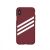 Vedere frontală a husei Adidas Burgundy iPhone X/XS