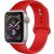 Beline Pasek silikonowy do Apple Watch 42/44/45/49mm Czerwony na srebrnym Apple Watch