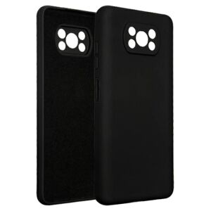 Beline Fekete Szilikon Tok Xiaomi Poco X3-hoz - Elölnézet és Belső Nézet - Beline