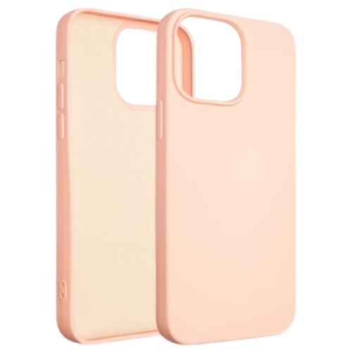 Beline Szilikon Tok iPhone 14 Pro Max 6.7 hüvelykes készülékhez, Rózsaszín-Arany - Beline