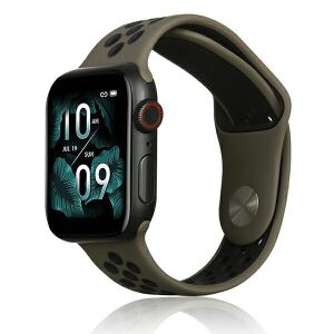 Beline Brązowo-Czarny Sportowy Silikonowy Pasek do Apple Watch 42/44/45/49mm - Beline Pasek do inteligentnego zegarka