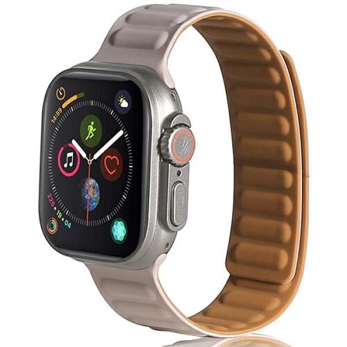 Magnetyczny pasek Beline Apple Watch 38/40/41mm khaki na Apple Watch