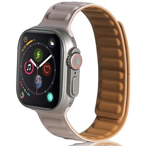 Magnetyczny pasek do Apple Watch Beline 42/44/45/49mm - Szary/Khaki na Apple Watch - Pasek do inteligentnego zegarka