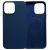 Husă silicon Mercury Goospery albastru marin pentru iPhone 14 Plus cu MagSafe, vedere față și spate