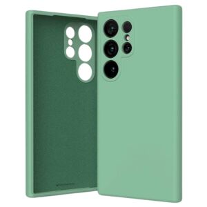 Zielone silikonowe etui Mercury Goospery do Samsung Galaxy S24 Ultra - Mercury