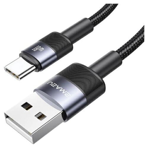 Cablu USAMS USB-A la USB-C, cablu de oțel cu încărcare rapidă 3A