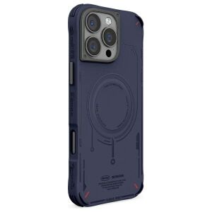Skinarma Mecha Navy Blue iPhone 16 Pro Max tok, kompatibilis a mágneses töltéssel - Skinarma