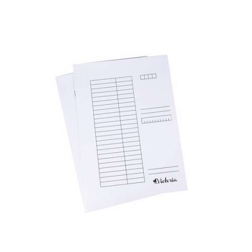 Victoria Office A4 Three-Flap Folder, white, 25 pack