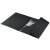 LEITZ Recycle A4 black expanding file folder open, showing interior pockets