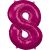 Фолиев балон розов гигант с размери 8, 83*53 см 129865105
