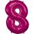 Фолиев балон розов гигант с размери 8, 83*53 см 129865105