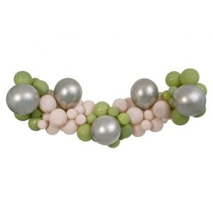 Színes Champagne-Latte léggömb girland szett, 65 darabos - Lufi