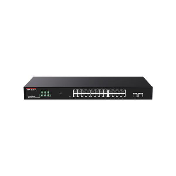 IP-COM Switch Menedzselhető - G2226F (24x1Gbps + 2x1Gbps SFP; 52...