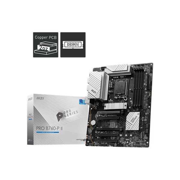 Msi alaplap s1700 pro b760-p ii intel b760, atx PRO B760-P II