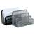 VICTORIA OFFICE silver mesh letter tray, desk organizer for office and home