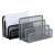 VICTORIA OFFICE silver mesh letter tray, desk organizer for office and home