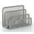 VICTORIA OFFICE silver mesh letter tray, desk organizer for office and home