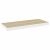 4 db fehér és tölgyszínű mdf fali polc 60 x 23,5 x 3,8 cm 127273516