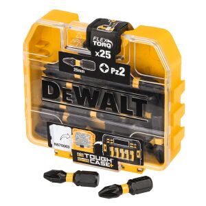 DEWALT FLEXTORQ PZ2 Screwdriver Bit Set, 25-Piece, 25mm - Hand tool