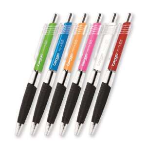 Flexoffice Tango 0,35 mm nyomógombos kék golyóstoll vegyes színű testtel (12 db) - FlexOffice