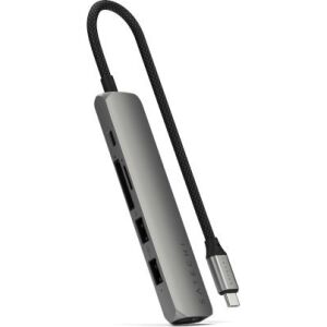 Satechi ST-P6SM hálózati csatlakozó USB C-típus 10000 Mbit/s Szürke 144014327 - Satechi