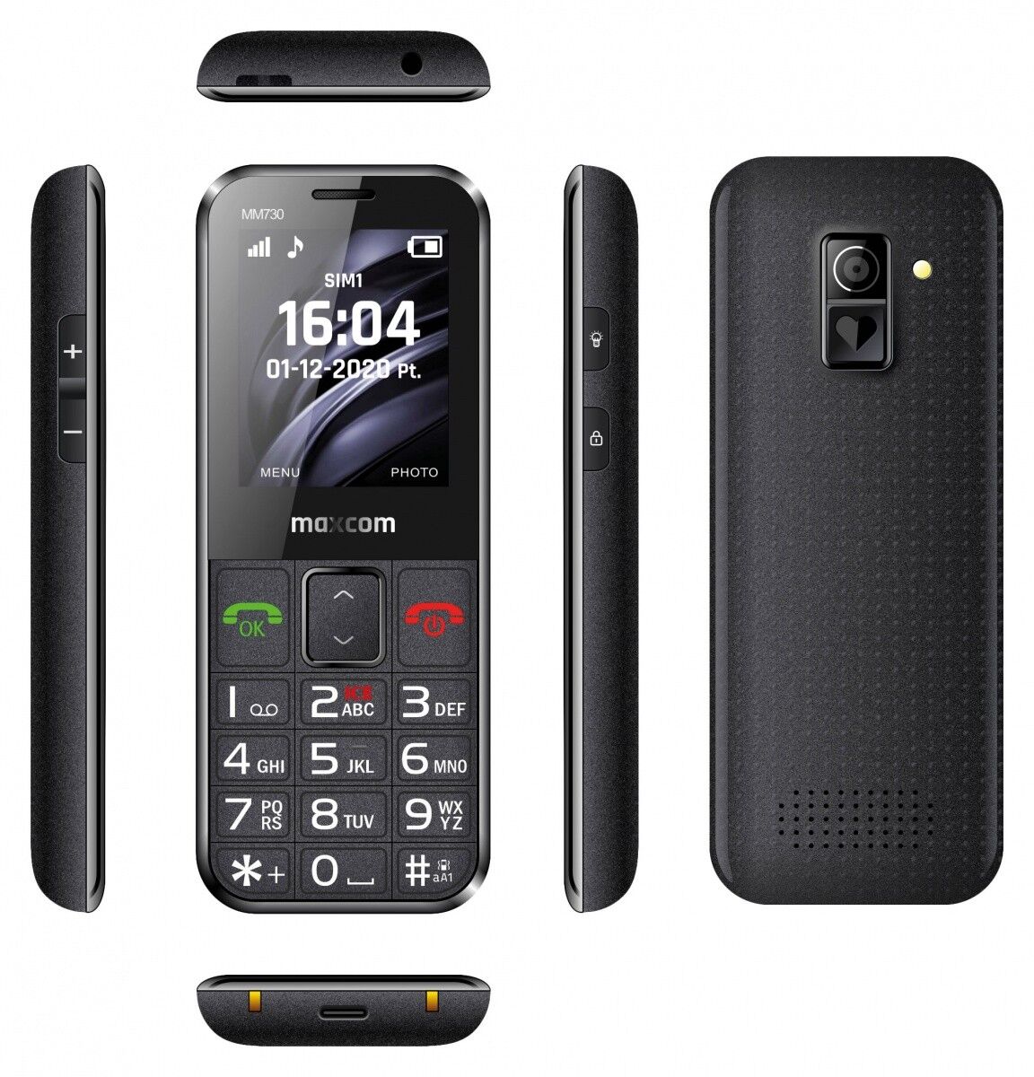 MaxCom MM730 mobiltelefon 5,59 cm (2.2") Fekete Telefon időseknek