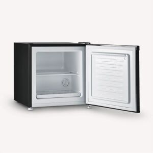 Severin GB 8880 mini hűtő, fekete, nyitott ajtó, belső nézet - Severin