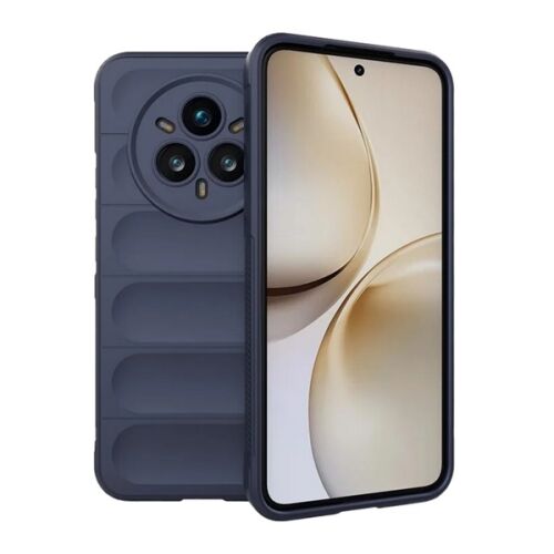 Sötétkék szilikon telefontok Realme 14 Pro Plus készülékhez, kameravédelemmel - Gigapack