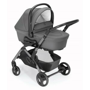 CAM Fluido Easy Romantic Duo 959 stroller with carrycot, gray - Cam