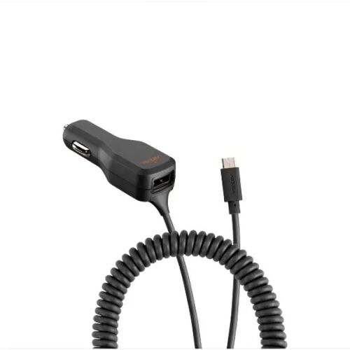 Ventev 3.4A Micro USB autós töltő spirálkábellel