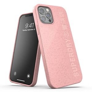 Husă Superdry Snap compostabilă roz pentru iPhone 12/12 Pro - Superdry