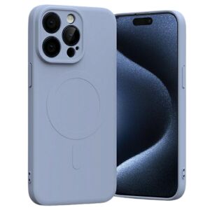Silikonowe etui Mercury MagSafe Lavender do iPhone 15 Pro Max - Mercury
