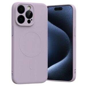 Mercury MagSafe Lila Szilikon Tok iPhone 15 Pro Max-hoz - Mercury
