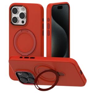 Husă silicon Mercury Goospery MagSafe Stand pentru iPhone 15 6.1 inch, culoare roșie, multiple vederi - Mercury