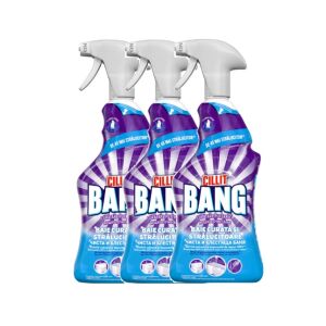 Cillit Bang Shine set sprejeva za kupaonicu, 3 x 750ml. Sredstvo za čišćenje kupaonice za uklanjanje kamenca, naslaga sapuna i prljavštine. - Cillit