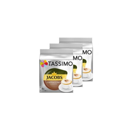 3 x Jacobs Tassimo Cappuccino Classico kávové kapsuly, 48 porcií