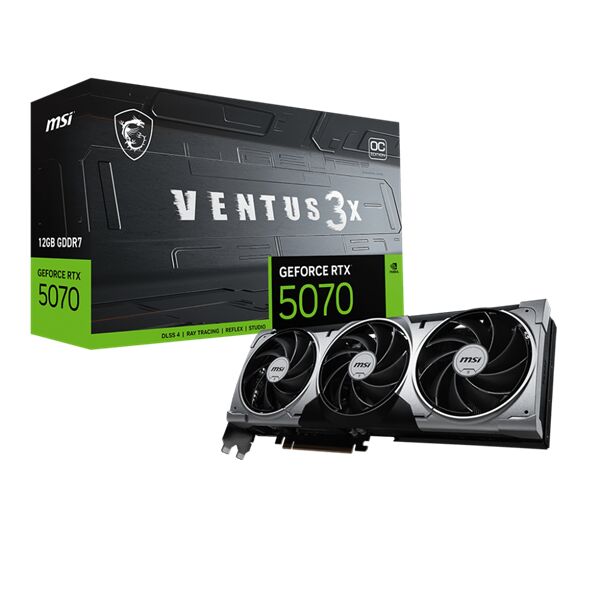 Msi videokártya pci-ex16x nvidia rtx 5070 ventus 3x 12gb ddr7 oc...