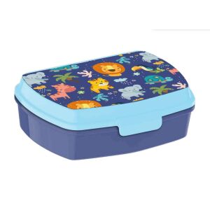 Pojemnik na kanapki Nickelodeon Zwierzęta, plastikowy pojemnik na lunch bez BPA z nadrukiem zwierzęcym - Pojemnik na żywność i napoje dla dzieci